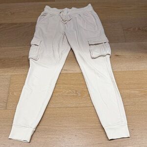 Alo Cream Cargo Sweatpants Joggers